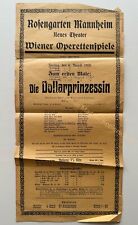 orig. Reklame Plakat 1920