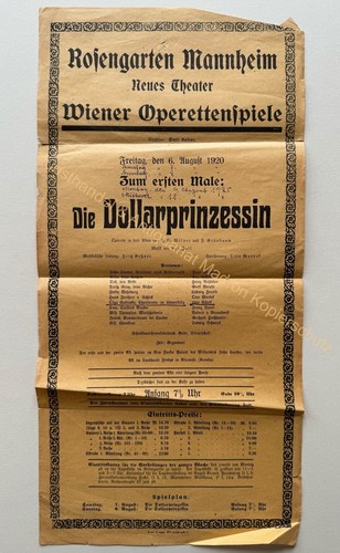 Orig reklame plakat 1920 - orig.,