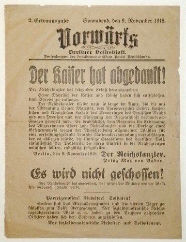 Vorwärts vom november - november, 1918