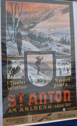 Plakat anton arlberg - st.anton, am
