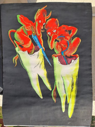 Zahnteufel plakatgemälde x - zahnteufel,