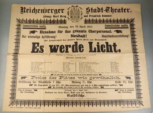 Böhmen plakat reichenberger - böhmen:,