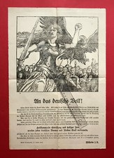 altes Plakat Kaiser Wilhelm II