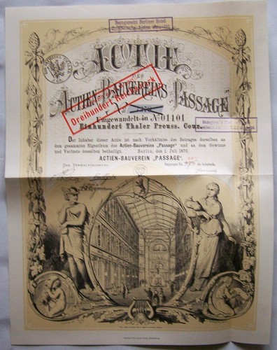 Berlin 1870 hundert taler - 1870,