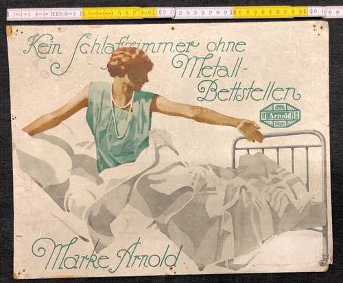 Altes reklame papp plakat - altes,